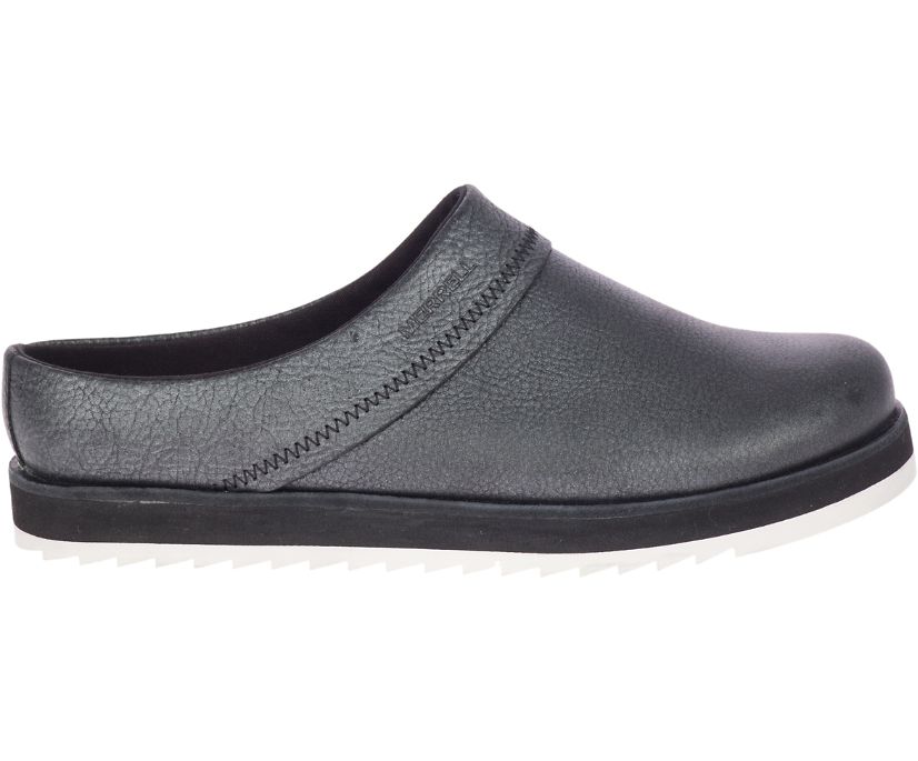 Buty Merrell Juno Clog Leather - Slip Ons Damskie Merrell - Metal [ZXESV-6175]